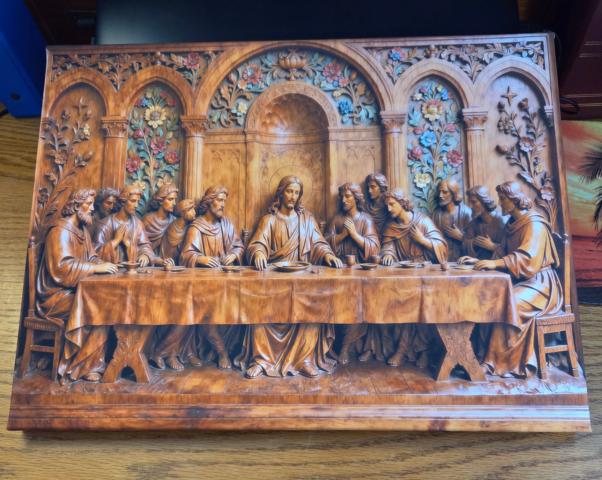 The Last Supper Canvas Wall Art (Large)